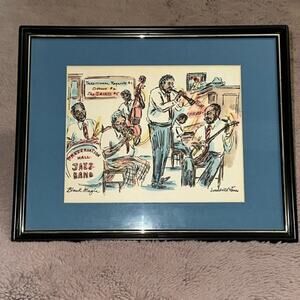 Donabeth Jones Watercolor Black Magic New Orleans Preservation Hall Jazz Band